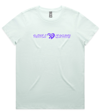 Woman's Purple Heart Seafoam Tee