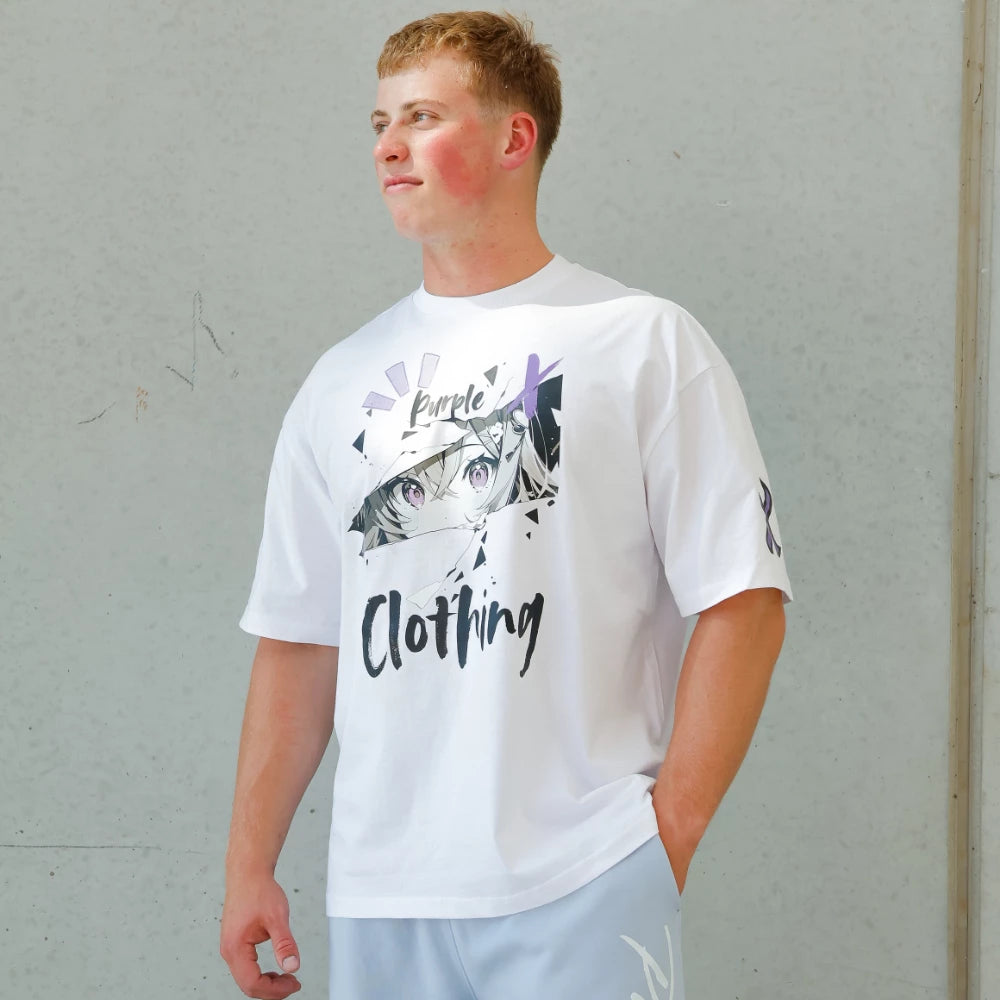 Anime Streetwear Tee - Junshiro 純白