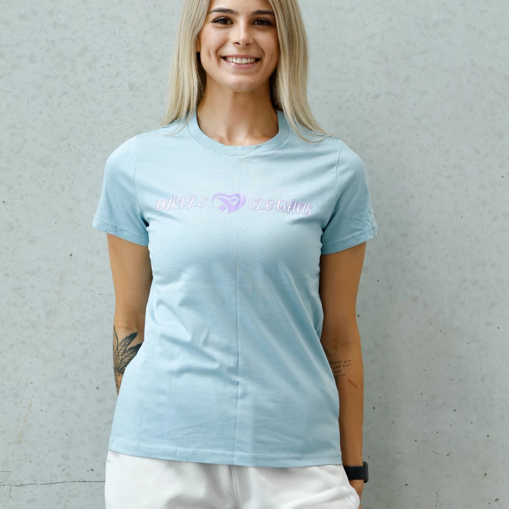 Purple Heart Signature Staple Tee - Blue Mist