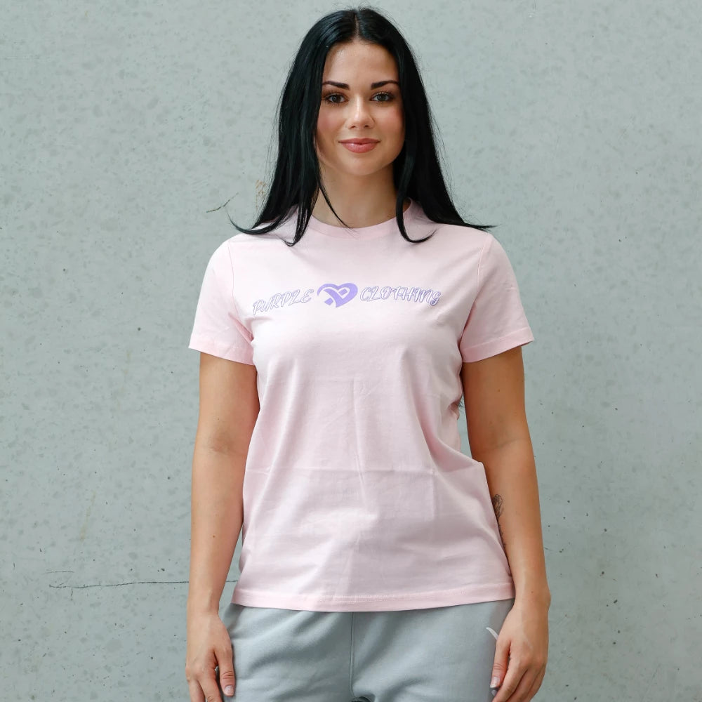 Purple Heart Signature Staple Tee - Luxe Pink