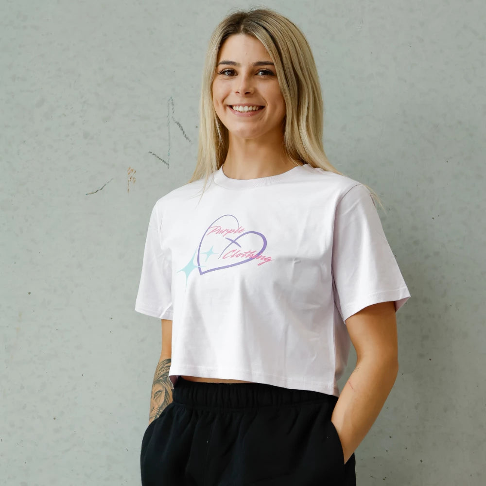 Elevate Crop Tee - Velvet Orchid