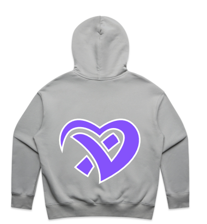 Woman's Purple Heart Storm Relaxed Hood