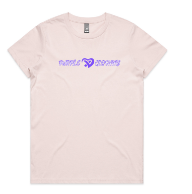 Woman's Pink PurpleHeart Basic Tshirt