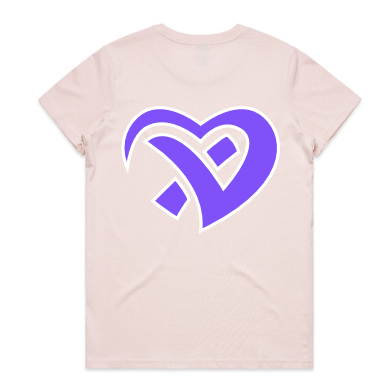 Woman's Pink PurpleHeart Basic Tshirt